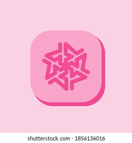 plantilla de diseño de logotipo, con icono de logotipo geométrico abstracto