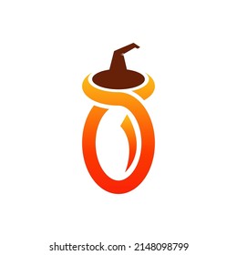 Logo design template of abstract wizard chili logo,suitable for food logo,brand identity ,icon ,etc.