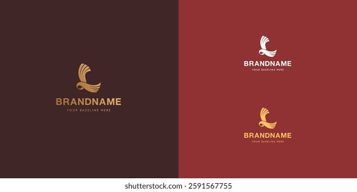 Logo design template with alphabet L. Letterform design or brand identity. Mark or symbol. Vector illustration for Brand identity or logo projects.