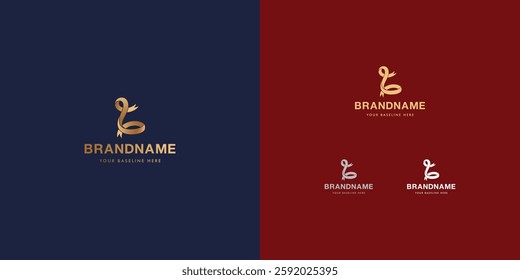 Logo design template with alphabet L. Letterform design or brand identity. Mark or symbol. Vector illustration for Brand identity or logo projects.