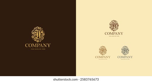 Logo design template with I alphabet. Letterform design. Mark or design template. Vector illustration.