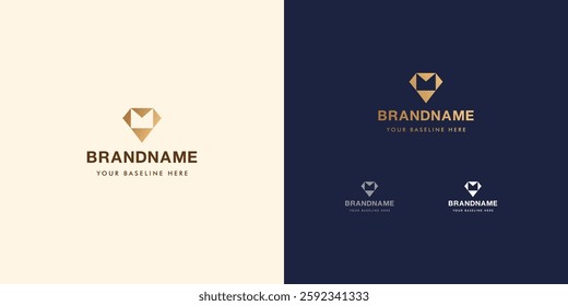 Logo design template with alphabet M. Letterform design or brand identity. Mark or symbol. Vector illustration for Brand identity or logo projects.
