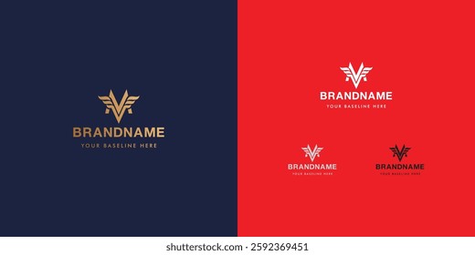 Logo design template with alphabet M. Letterform design or brand identity. Mark or symbol. Vector illustration for Brand identity or logo projects.