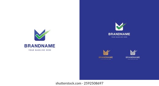 Logo design template with alphabet M. Letterform design or brand identity. Mark or symbol. Vector illustration for Brand identity or logo projects.

