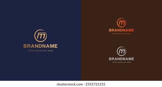 Logo design template with alphabet M. Letterform design or brand identity. Mark or symbol. Vector illustration for Brand identity or logo projects.