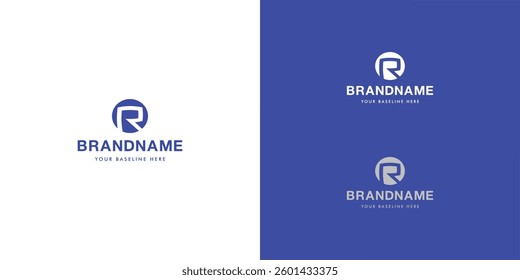 Logo design template with alphabet R. Letterform design or brand identity. Mark or symbol. Vector illustration for Brand identity or logo projects.