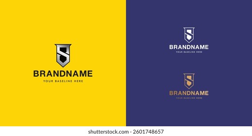 Logo design template with alphabet S. Letterform design or brand identity. Mark or symbol. Vector illustration for Brand identity or logo projects.