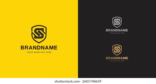 Logo design template with alphabet S. Letterform design or brand identity. Mark or symbol. Vector illustration for Brand identity or logo projects.