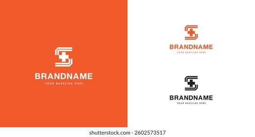 Logo design template with alphabet S. Letterform design or brand identity. Mark or symbol. Vector illustration for Brand identity or logo projects.
