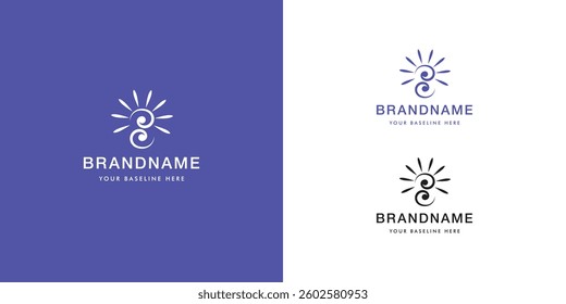 Logo design template with alphabet S. Letterform design or brand identity. Mark or symbol. Vector illustration for Brand identity or logo projects.