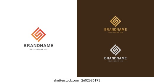 Logo design template with alphabet S. Letterform design or brand identity. Mark or symbol. Vector illustration for Brand identity or logo projects.