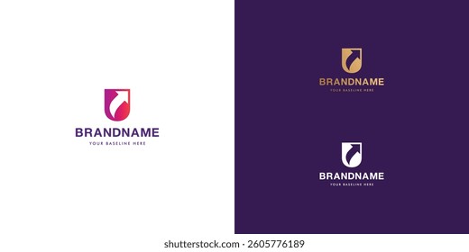 Logo design template with alphabet U. Letterform design or brand identity. Mark or symbol. Vector illustration for Brand identity or logo projects.