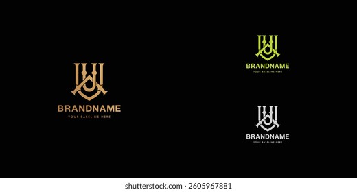 Logo design template with alphabet U. Letterform design or brand identity. Mark or symbol. Vector illustration for Brand identity or logo projects. 