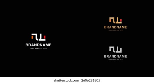 Logo design template with alphabet U. Letterform design or brand identity. Mark or symbol. Vector illustration for Brand identity or logo projects.
