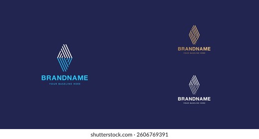 Logo design template with alphabet V. Letterform design or brand identity. Mark or symbol. Vector illustration for Brand identity or logo projects.