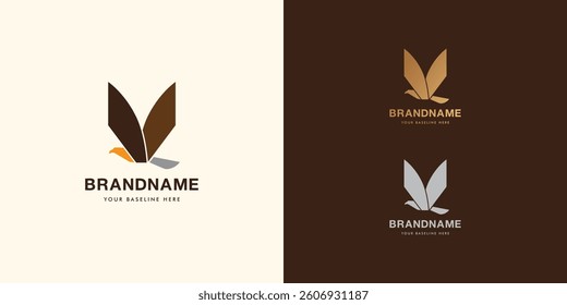 Logo design template with alphabet V. Letterform design or brand identity. Mark or symbol. Vector illustration for Brand identity or logo projects. 