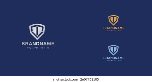 Logo design template with alphabet V. Letterform design or brand identity. Mark or symbol. Vector illustration for Brand identity or logo projects.