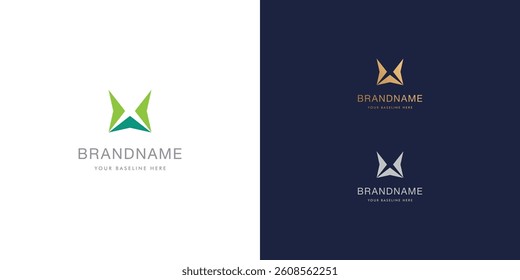 Logo design template with alphabet W. Letterform design or brand identity. Mark or symbol. Vector illustration for Brand identity or logo projects.