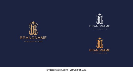 Logo design template with alphabet W. Letterform design or brand identity. Mark or symbol. Vector illustration for Brand identity or logo projects.