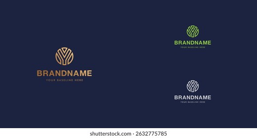 Logo design template with alphabet Y. Letterform design or brand identity. Mark or symbol. Vector illustration for Brand identity or logo projects.
