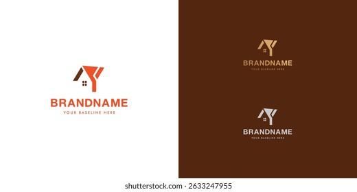 Modelo de design de logotipo com o alfabeto Y. Design de letra ou identidade da marca. Marca ou símbolo. Ilustração vetorial para identidade da marca ou projetos de logotipo.