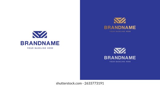 Modelo de design de logotipo com o alfabeto Y. Design de letra ou identidade da marca. Marca ou símbolo. Ilustração vetorial para identidade da marca ou projetos de logotipo.