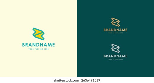 Logo design template with alphabet Z. Letterform design or brand identity. Mark or symbol. Vector illustration for Brand identity or logo projects.
