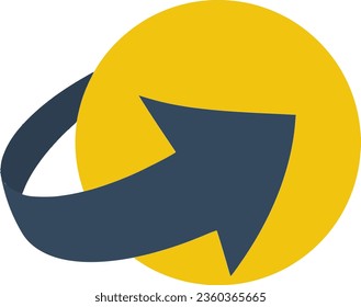 Logo design template with arrow vectors. Represents traffic and orbital concepts.