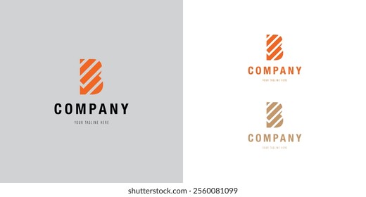 Logo design template with B alphabet. Letterform design. Mark or design template. Vector illustration.