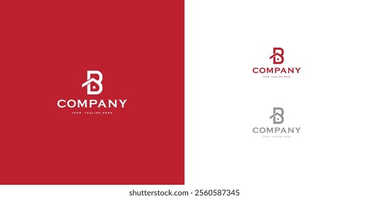 Logo design template with B alphabet. Letterform design. Mark or design template. Vector illustration.