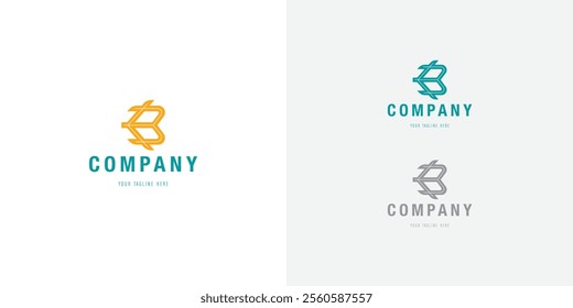 Logo design template with B alphabet. Letterform design. Mark or design template. Vector illustration.