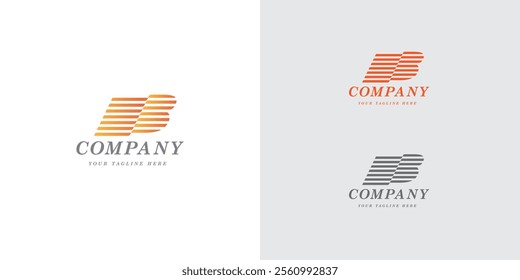 Logo design template with B alphabet. Letterform design. Mark or design template. Vector illustration.