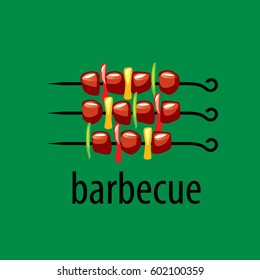 logo design template for a barbecue. Vector illustration