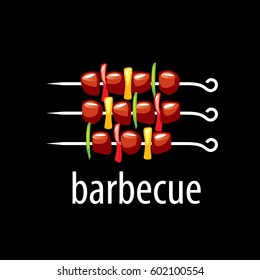 logo design template for a barbecue. Vector illustration