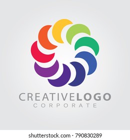 Logo design template for business.