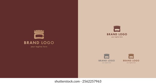 Logo design template with C alphabet. Letterform design. Mark or design template. Vector illustration.