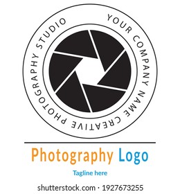 Plantilla de diseño de logotipos Cámara, estudio de fotografía, fotógrafo, foto. Empresa, marca, marca, empresa, identidad, logotipo. 