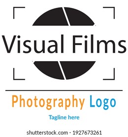 Plantilla de diseño de logotipos Cámara, estudio de fotografía, fotógrafo, foto. Empresa, marca, marca, empresa, identidad, logotipo. 