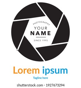 Plantilla de diseño de logotipos Cámara, estudio de fotografía, fotógrafo, foto. Empresa, marca, marca, empresa, identidad, logotipo. 