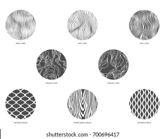 Logo design template. Circle Lines and Pattern