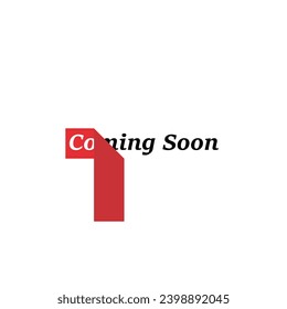 logo design template coming soon, for printing, stickers etc