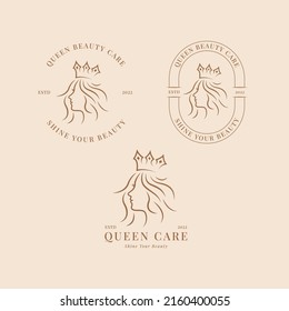 Plantilla de diseño de logotipos para cosméticos, maquilladores, salón de belleza, peluquería