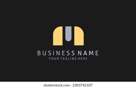 Logo Design Template. Creative Luxury M Letter For Your Business. M Letter Modern Logo