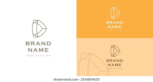 Logo design template with D alphabet. Letterform design. Mark or symbol design template. Vector.