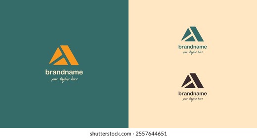 Logo design template with D alphabet. Letterform design. Mark or design template for construction or real estate brand.