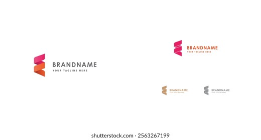 Logo design template with e alphabet. Letterform design. Mark or design template. Vector illustration.