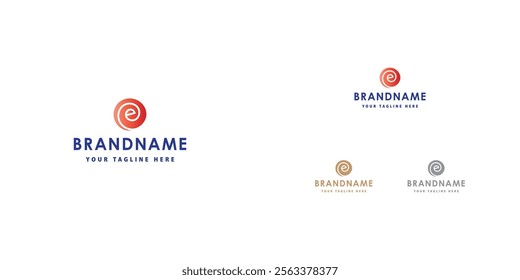 Logo design template with e alphabet. Letterform design. Mark or design template for electric vehicle industry. Vector illustration.