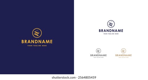 Logo design template with E alphabet. Letterform design. Mark or design template. Vector illustration.