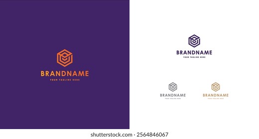 Logo design template with E alphabet. Letterform design. Mark or design template. Vector illustration.