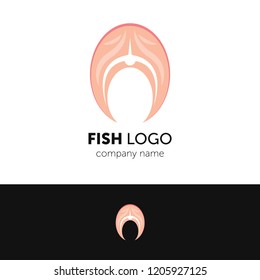 Logo design template. Fish concept. Creative vector icon